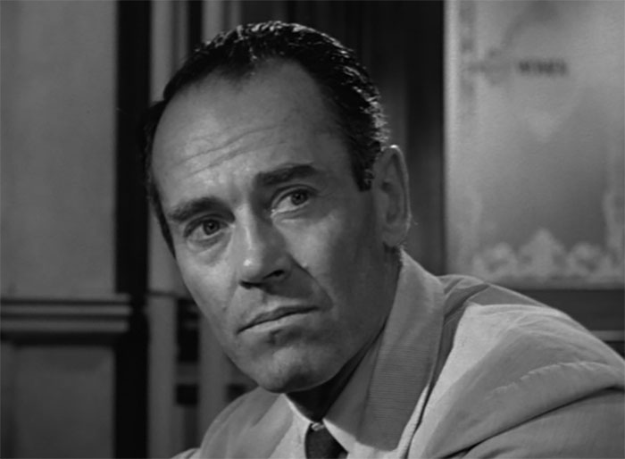 Henry Fonda looking from 12 Angry Men