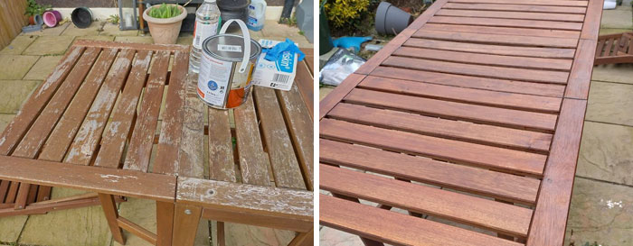 Cleaning And Refinishing Our Outdoor Furniture