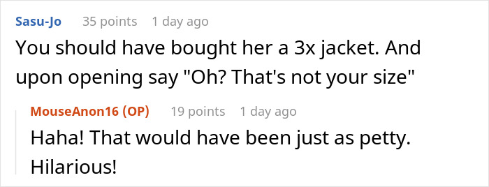 "The Jacket Fitted Me Perfectly": MIL Tries To Body Shame Woman, Regrets It "The Jacket Fitted Me Perfectly": MIL Tries To Body Shame Woman, Regrets It