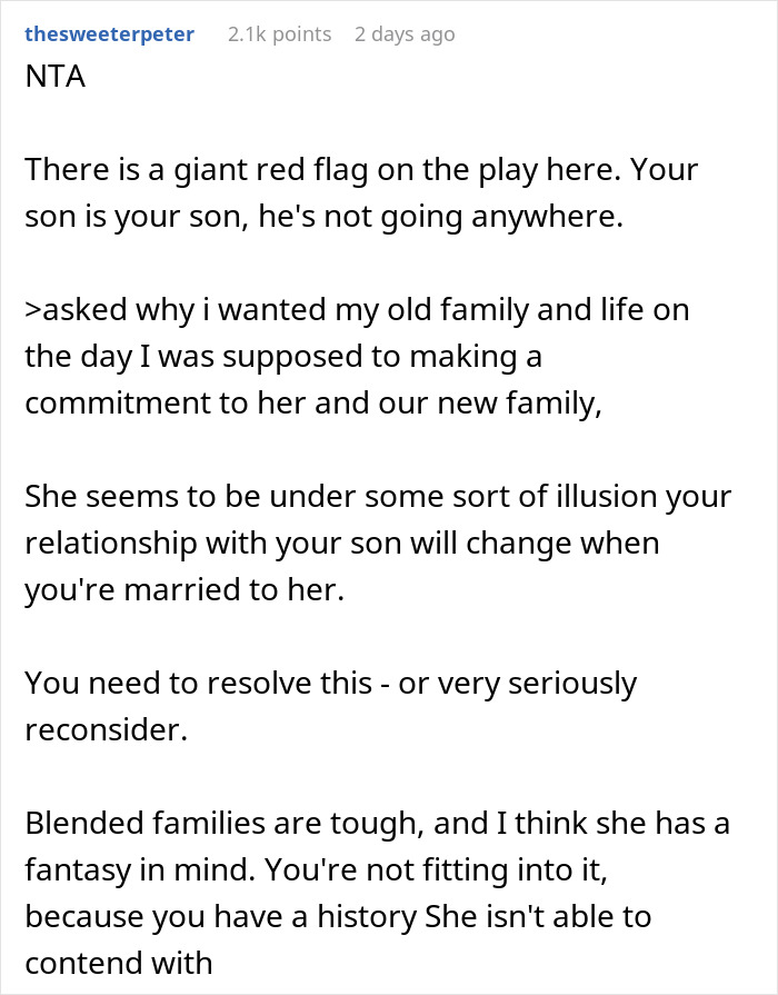 People Tell This Dad To Run From Fiancée After She Freaked Out Over His Son Being In The Wedding People Tell This Dad To Run From Fiancée After She Freaked Out Over His Son Being In The Wedding