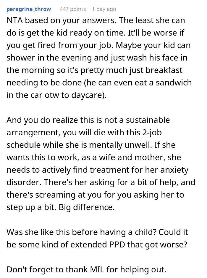 Guy With 2 Jobs Starts Simply Leaving When His Jobless Wife Can’t Get Son Ready In Time For Daycare