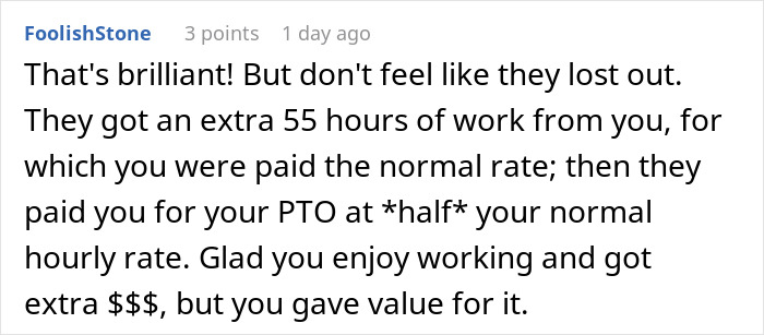 “Lose It If I Don't Use It”: Boss Is Shocked At Employee's Malicious Compliance Concerning PTO “Lose It If I Don't Use It”: Boss Is Shocked At Employee's Malicious Compliance Concerning PTO