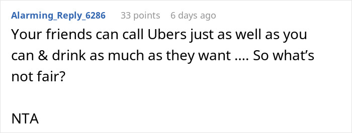 Person Enjoys Drinks On Their DD Nights As They Can’t Operate A Vehicle, Gets Under A Friend’s Skin Person Enjoys Drinks On Their DD Nights As They Can’t Operate A Vehicle, Gets Under A Friend’s Skin