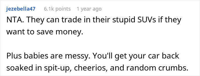 "Sister Says They Can No Longer Afford Gas": Woman Begs Bro To Use His Electric Car, Gets A No "Sister Says They Can No Longer Afford Gas": Woman Begs Bro To Use His Electric Car, Gets A No
