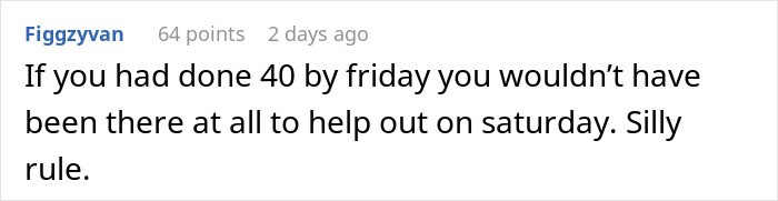 Person Maliciously Complies With A Stupid Work Policy By Coming To Work For Only 30 Minutes Person Maliciously Complies With A Stupid Work Policy By Coming To Work For Only 30 Minutes
