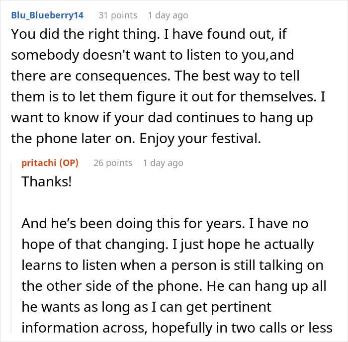Daughter Is Done With Father Hanging Up The Phone, Lets His Electricity Be Cut Off As Revenge Daughter Is Done With Father Hanging Up The Phone, Lets His Electricity Be Cut Off As Revenge