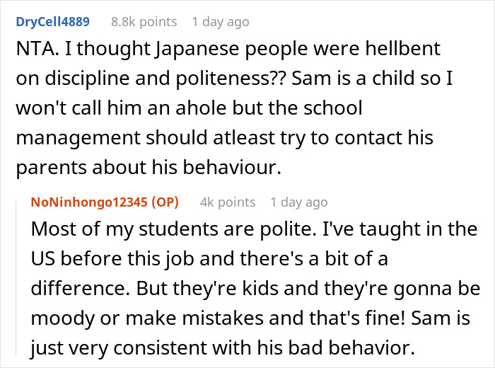 Teacher Pretends Insults From 12 Y.O. Student Are Compliments, Entertains Class But Makes Boy Cry