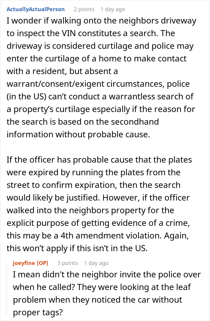 Neighbor Calls Police Because Of A Few Leaves, Regrets It After This Guy Gets Revenge Neighbor Calls Police Because Of A Few Leaves, Regrets It After This Guy Gets Revenge