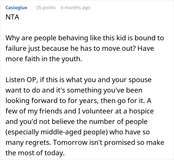 Parents Want To Downsize, Expect Their 19-Year-Old To Move Out Parents Want To Downsize, Expect Their 19-Year-Old To Move Out