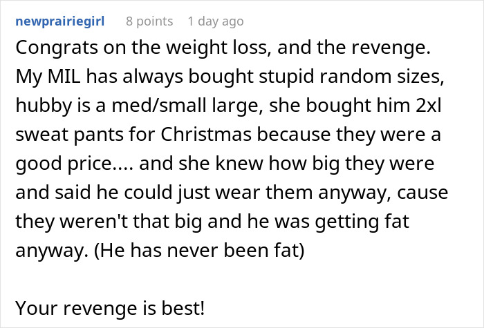 "The Jacket Fitted Me Perfectly": MIL Tries To Body Shame Woman, Regrets It "The Jacket Fitted Me Perfectly": MIL Tries To Body Shame Woman, Regrets It