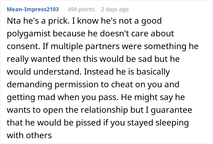 "Don't Want To Lose Our Relationship": GF Refuses Open Relationship, Drama Ensues "Don't Want To Lose Our Relationship": GF Refuses Open Relationship, Drama Ensues