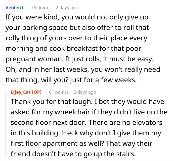 “I Sat There Completely Dumbfounded”: Handicapped Person Astounded By Their Neighbor’s Request “I Sat There Completely Dumbfounded”: Handicapped Person Astounded By Their Neighbor’s Request