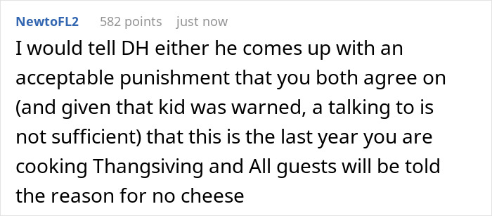 Reddit comment about teen wiping out $70 charcuterie board before Thanksgiving and mom making him pay. Reddit comment about teen wiping out $70 charcuterie board before Thanksgiving and mom making him pay.