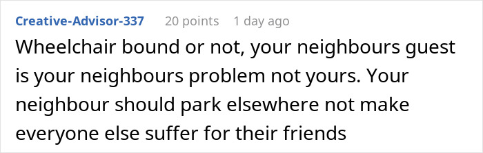 “I Sat There Completely Dumbfounded”: Handicapped Person Astounded By Their Neighbor’s Request “I Sat There Completely Dumbfounded”: Handicapped Person Astounded By Their Neighbor’s Request