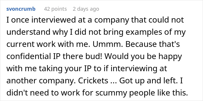 Job Applicant Sees Right Through Interviewers And Their Toxic Practices, Withdraws The Application Job Applicant Sees Right Through Interviewers And Their Toxic Practices, Withdraws The Application