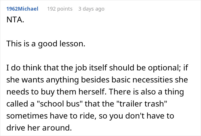 16-Year-Old Bullies A Kid For Being Poor, So Her Stepdad Takes Away All Her “Luxuries”