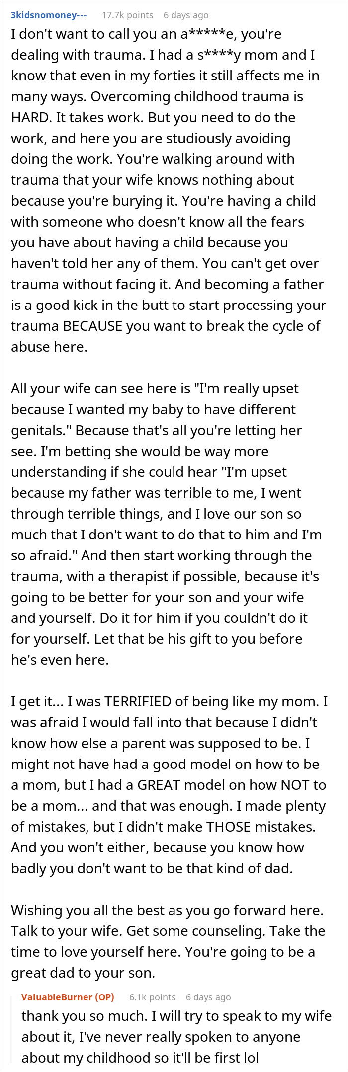 Woman Catches Husband Crying After Gender Reveal, Sends Him To Sleep On The Couch Woman Catches Husband Crying After Gender Reveal, Sends Him To Sleep On The Couch