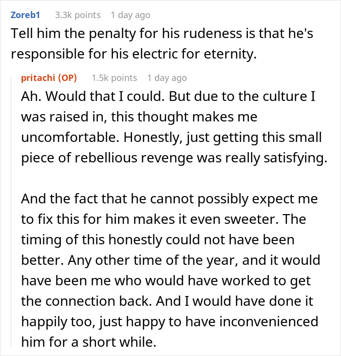 Daughter Is Done With Father Hanging Up The Phone, Lets His Electricity Be Cut Off As Revenge Daughter Is Done With Father Hanging Up The Phone, Lets His Electricity Be Cut Off As Revenge