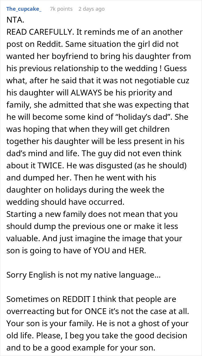 People Tell This Dad To Run From Fiancée After She Freaked Out Over His Son Being In The Wedding People Tell This Dad To Run From Fiancée After She Freaked Out Over His Son Being In The Wedding