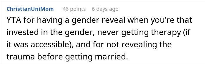Woman Catches Husband Crying After Gender Reveal, Sends Him To Sleep On The Couch Woman Catches Husband Crying After Gender Reveal, Sends Him To Sleep On The Couch