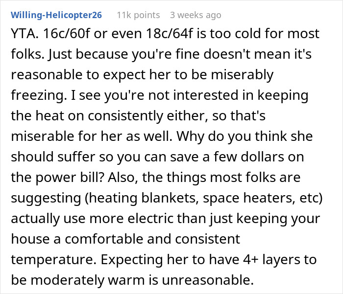 Internet Blasts Mom For Making Daughter Freeze At Night And Refusing To Adjust Temps