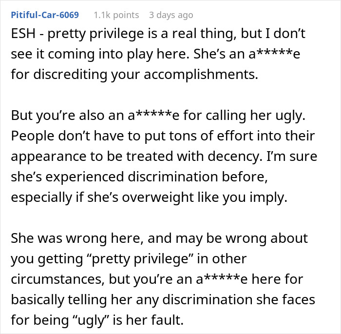 25 Y.O. Keeps Blaming "Pretty Privilege" For Sister's Success, Gets A Reality Check 25 Y.O. Keeps Blaming "Pretty Privilege" For Sister's Success, Gets A Reality Check
