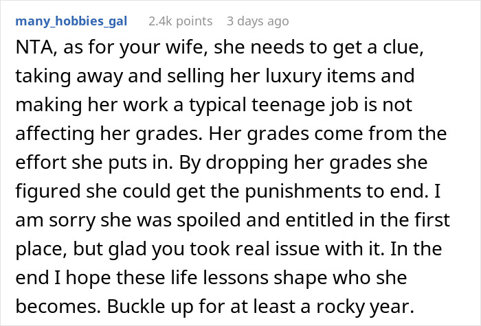 16-Year-Old Bullies A Kid For Being Poor, So Her Stepdad Takes Away All Her “Luxuries”