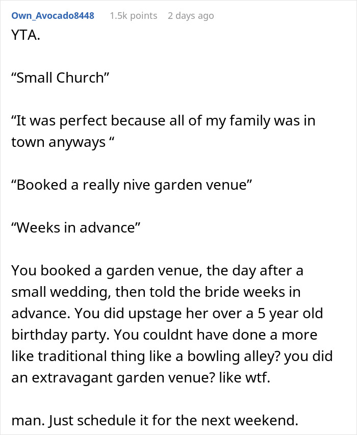 Woman Throws Kid's B-Day Party A Day After SIL's Wedding, Sparks Debate On Whether It's Appropriate Woman Throws Kid's B-Day Party A Day After SIL's Wedding, Sparks Debate On Whether It's Appropriate