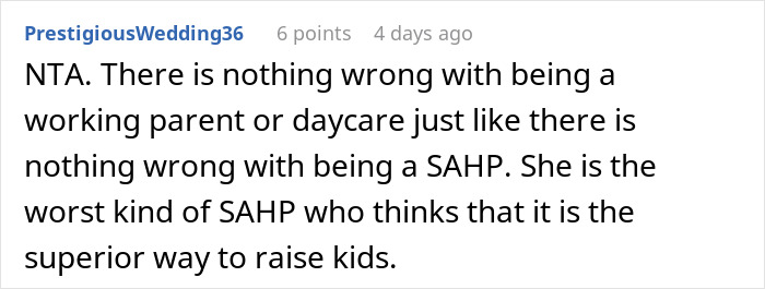 SAHM Chews Out Mom For Sending Kids To Daycare, Gets Blocked After 20 Years Of Friendship SAHM Chews Out Mom For Sending Kids To Daycare, Gets Blocked After 20 Years Of Friendship