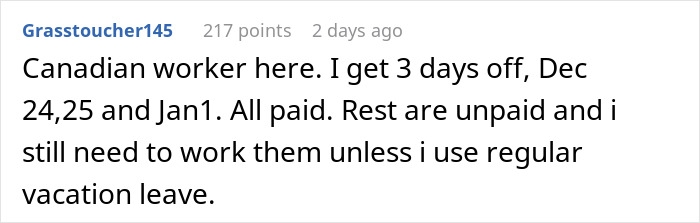Employee Shares Their Frustration After Finding Out Company Doesn’t Pay For Christmas Break Employee Shares Their Frustration After Finding Out Company Doesn’t Pay For Christmas Break