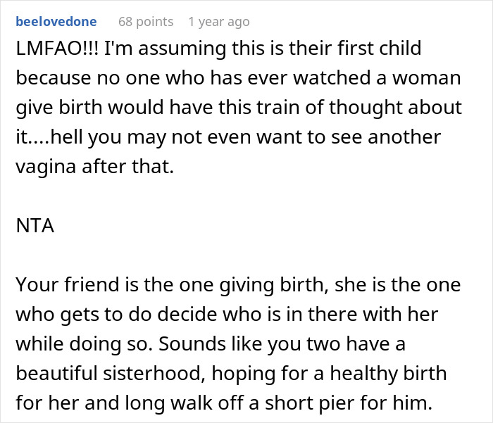 "Might Make Me Attracted To Her": Husband Doesn't Want Wife's BFF In The Delivery Room