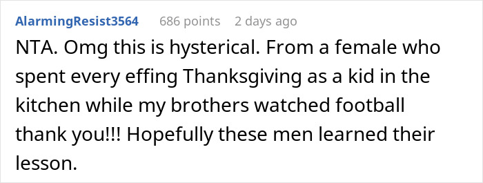 Family Men Refuse To Help Women With Thanksgiving, Get Kicked Out Of It Family Men Refuse To Help Women With Thanksgiving, Get Kicked Out Of It