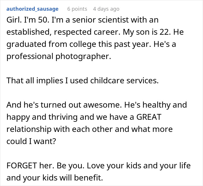 SAHM Chews Out Mom For Sending Kids To Daycare, Gets Blocked After 20 Years Of Friendship SAHM Chews Out Mom For Sending Kids To Daycare, Gets Blocked After 20 Years Of Friendship