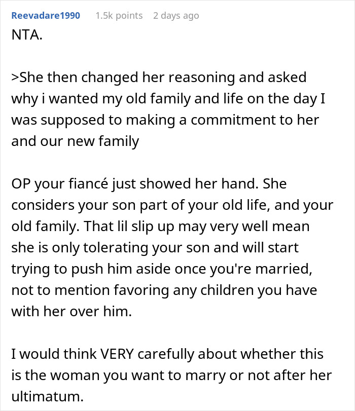 People Tell This Dad To Run From Fiancée After She Freaked Out Over His Son Being In The Wedding People Tell This Dad To Run From Fiancée After She Freaked Out Over His Son Being In The Wedding