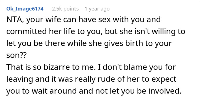 Guy Leaves Instead Of Waiting Around After Wife Bans Him From The Delivery Room, She's Furious Guy Leaves Instead Of Waiting Around After Wife Bans Him From The Delivery Room, She's Furious