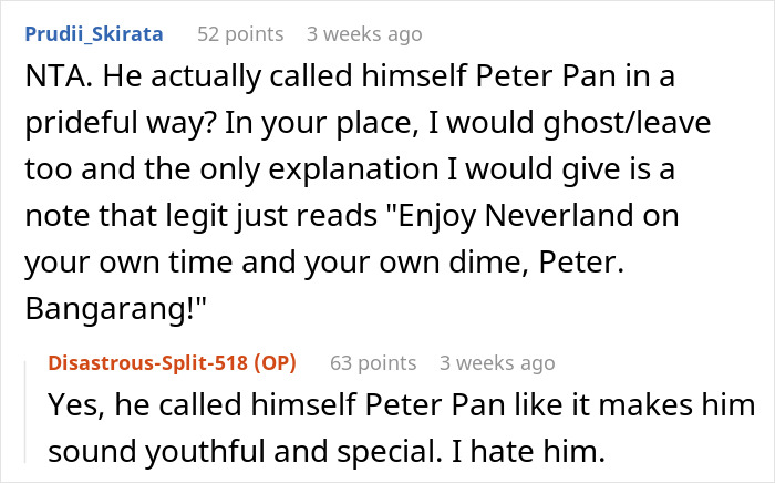 Woman Becomes So Repulsed By Her ‘Peter Pan’ BF, She Ends It By Secretly Moving Out