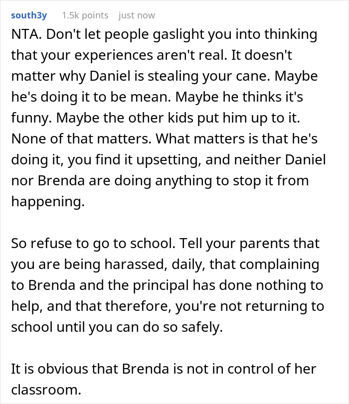 Student Won’t Keep Being Harassed By Classmate With Down Syndrome, Walks Out From Class Student Won’t Keep Being Harassed By Classmate With Down Syndrome, Walks Out From Class