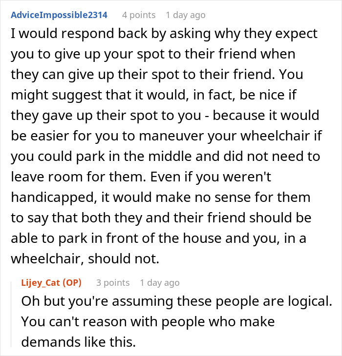 “I Sat There Completely Dumbfounded”: Handicapped Person Astounded By Their Neighbor’s Request “I Sat There Completely Dumbfounded”: Handicapped Person Astounded By Their Neighbor’s Request
