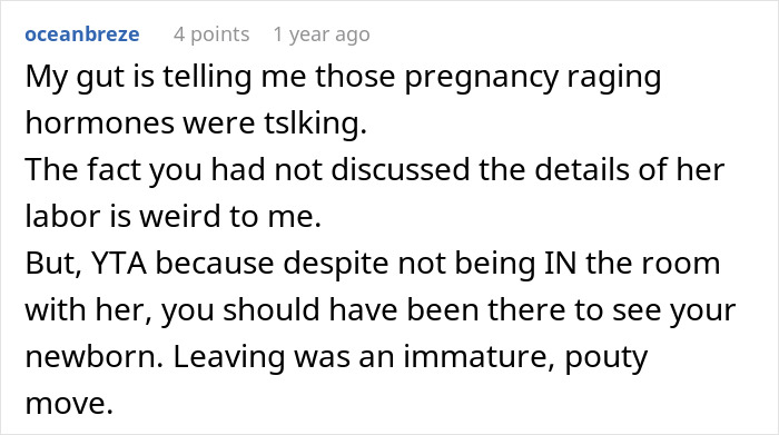Guy Leaves Instead Of Waiting Around After Wife Bans Him From The Delivery Room, She's Furious Guy Leaves Instead Of Waiting Around After Wife Bans Him From The Delivery Room, She's Furious