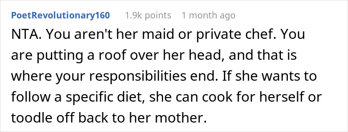 Woman Wonders If She’s A Jerk For Refusing To Cook Separately For Her Vegan Niece