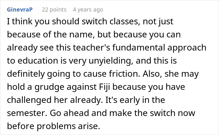 Teacher Refuses To Call Girl By The Name She's Been Using For 3 Years, Parent Asks For Advice Teacher Refuses To Call Girl By The Name She's Been Using For 3 Years, Parent Asks For Advice