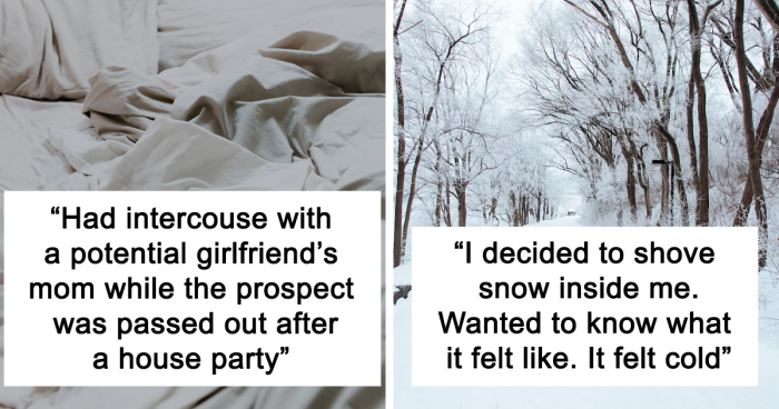 “‘Bite’ Them, Run Away”: 30 Weird Things People Could Only Admit To Doing Anonymously