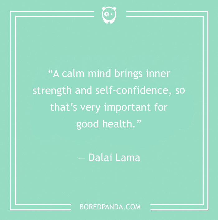 Dalai Lama quite on self-confidence 