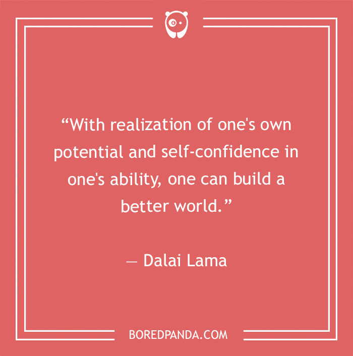 Dalai Lama quote on realising your own potential 