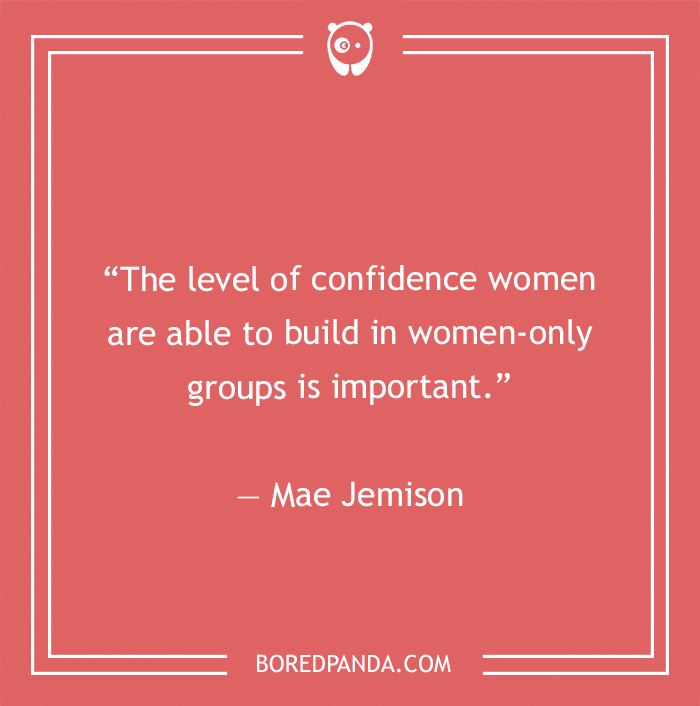 Mae Jemison quote on confident women 