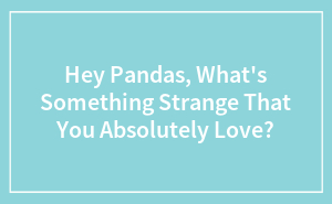 Hey Pandas, What's Something Strange That You Absolutely Love? (Closed)