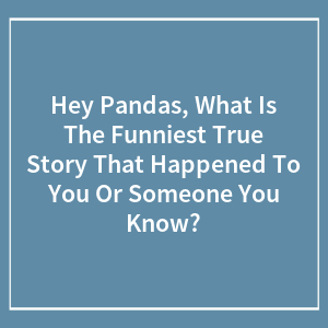 Hey Pandas, What Is The Funniest True Story That Happened To You Or Someone You Know?
