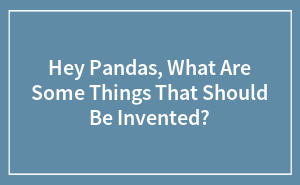 Hey Pandas, What Are Some Things That Should Be Invented? (Closed)