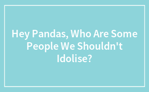 Hey Pandas, Who Are Some People We Shouldn't Idolise?