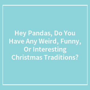 Hey Pandas, Do You Have Any Weird, Funny, Or Interesting Christmas Traditions? (Closed)